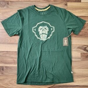 NWT Howler Bros El Mono Woodblock Forest Green Graphic Print T-Shirt Size Medium